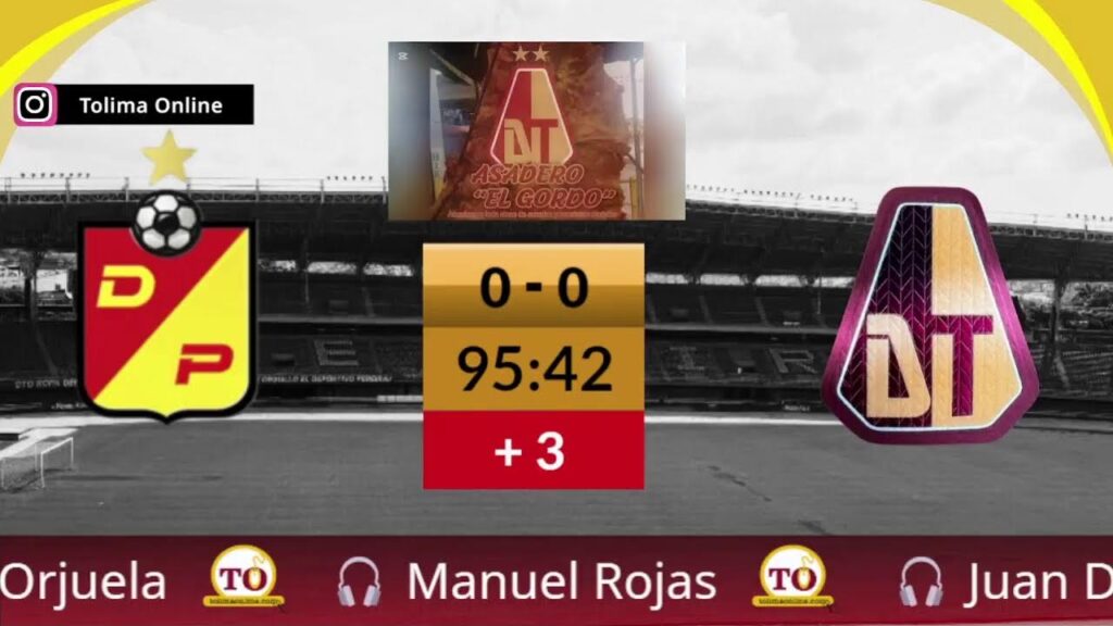 Liga Betplay 2025-1 Fecha 4 Deportivo Pereira vs Deportes Tolima