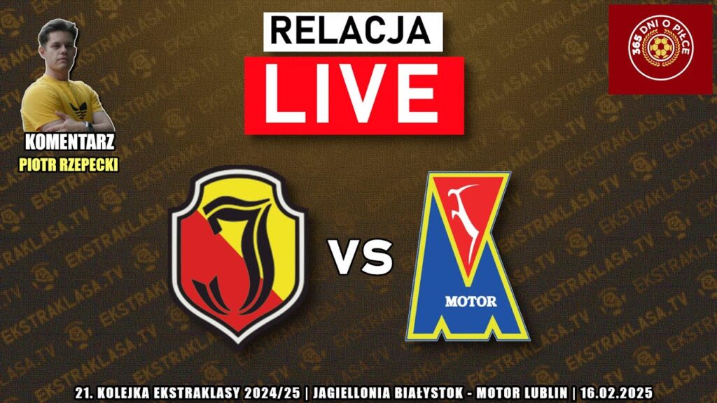 JAGIELLONIA BIAŁYSTOK 3-0 MOTOR LUBLIN | 21.KOLEJKA EKSTRAKLASY 2024/25 |RELACJA NA ŻYWO | KOMENTARZ
