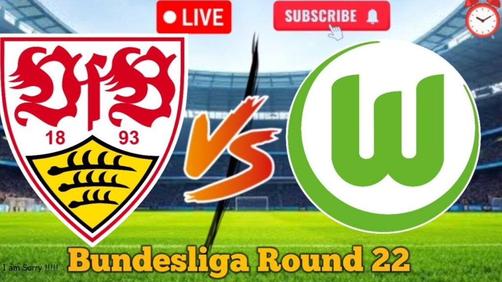 Live-Spiel Stuttgart FC gegen Wolfsburg in der Mercedes-Benz Arena Stuttgart, Deutschland
