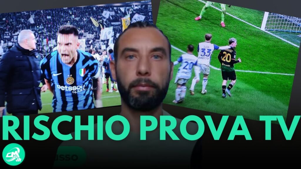 JUVE-INTER mancano Tre cartellini e rischio SQUALIFICA Lautaro Martinez prova TV: moviola Serie A