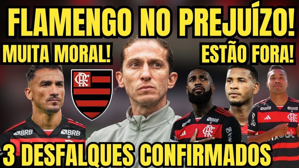 🚨FLAMENGO TEM 3 DESFALQUES PRO JOGO! PREJUÍZO  FINANCEIRO PRO MENGÃO NO CLÁSSICO! DANILO COM MORAL!