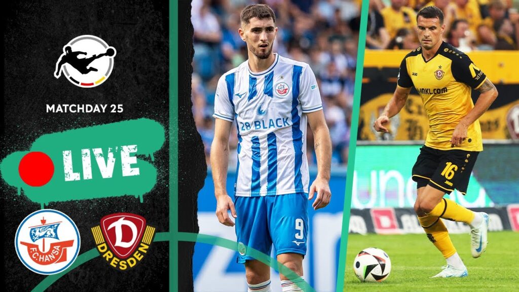 LIVE 🔴 FC Hansa Rostock vs. Dynamo Dresden | 3rd Division 2024/25