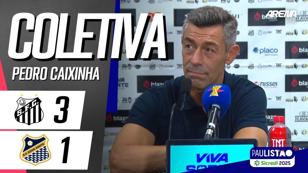 COLETIVA PEDRO CAIXINHA | AO VIVO | Santos x Água Santa - Paulistão 2025