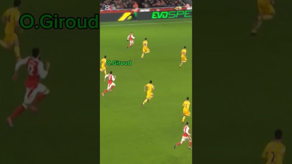 Olivier Giroud's legendary goal for Arsenal against Crystal #football #shorts #giroud #arsenal
