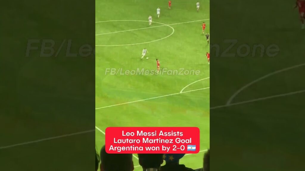 Leo Messi Assists to Lautaro Martinez | LEO MESSI FAN ZONE #loinelmessi #football #noqib10
