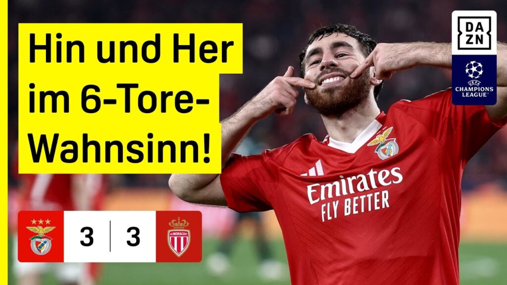 Benfica - AS Monaco | UEFA Champions League | DAZN Highlights