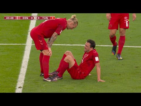 Thomas Delaney INJURY Vs Tunisia