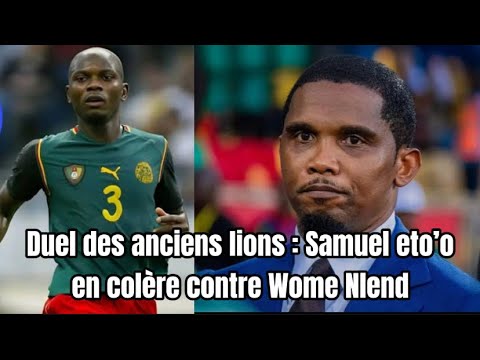 Samuel Eto’o très en colère contre Wome Nlend ; Roger Milla présent ne fait rien