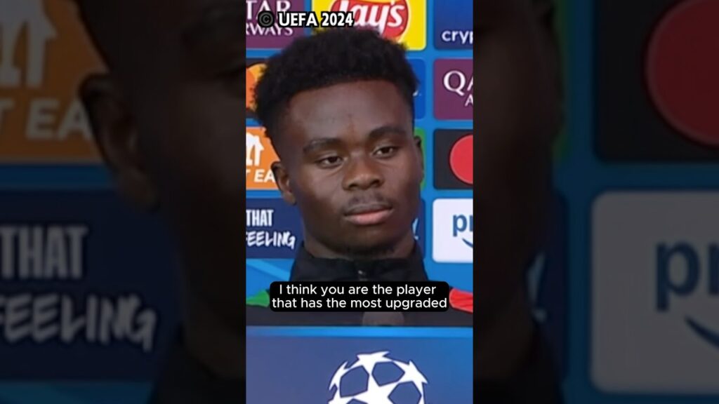 This Italian reporter was so nice to Bukayo Saka 🥹