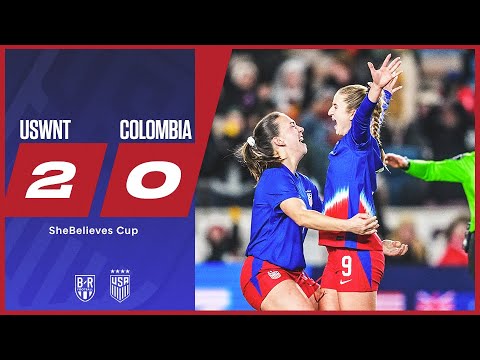 USA beat Colombia in SheBelieves Cup | USWNT 2-0 Colombia | Official Highlights