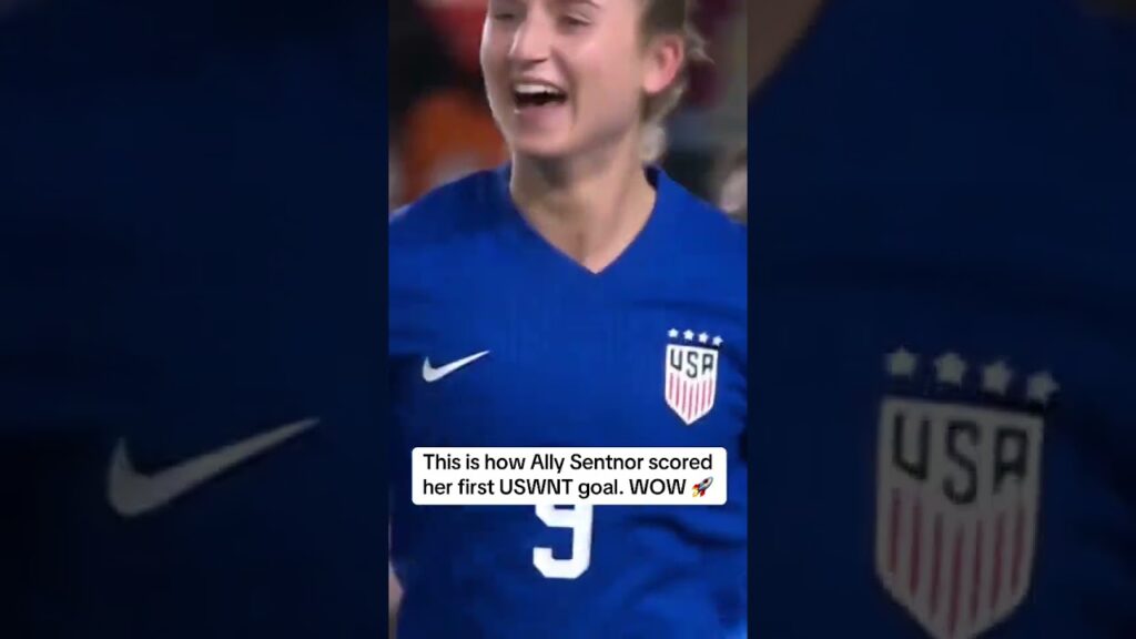 This is how Ally Sentnor scored her first USWNT goal. WOW 🚀