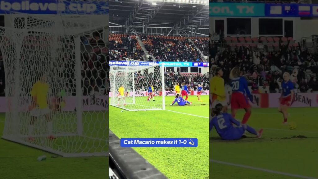 Cat Macario gets her first international goal in nearly three years 💥