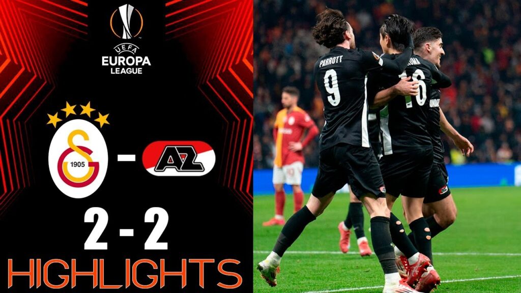 Galatasaray vs AZ Alkmaar 2-2 Highlights | UEFA Europa League 2024/25