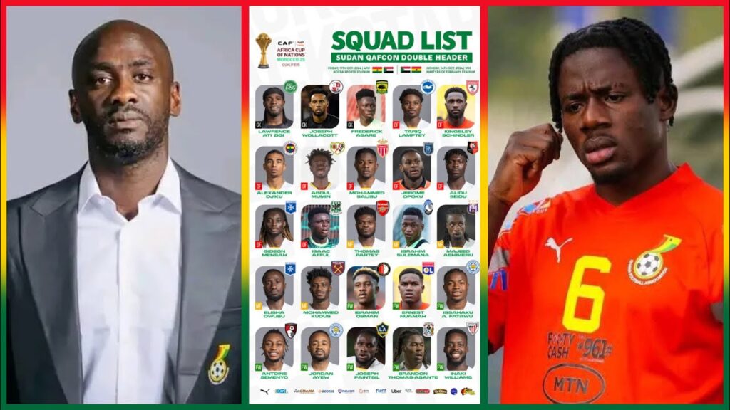 🇬🇭OTTO ADDO CALL-UP, BLACK STARS 25-MAN SQUAD (DEFENDERS) FOR 2026 WORLD CUP VS CHAD & MADAGASCAR