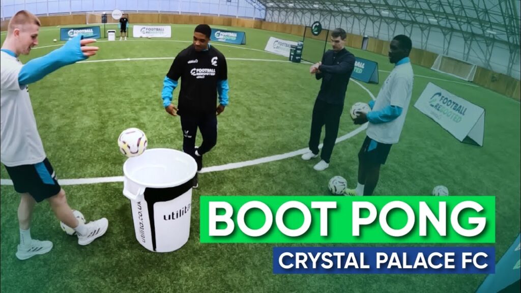 "THE BIN'S CORRUPTION" 😂 | Crystal Palace Utilita Boot Pong Challenge