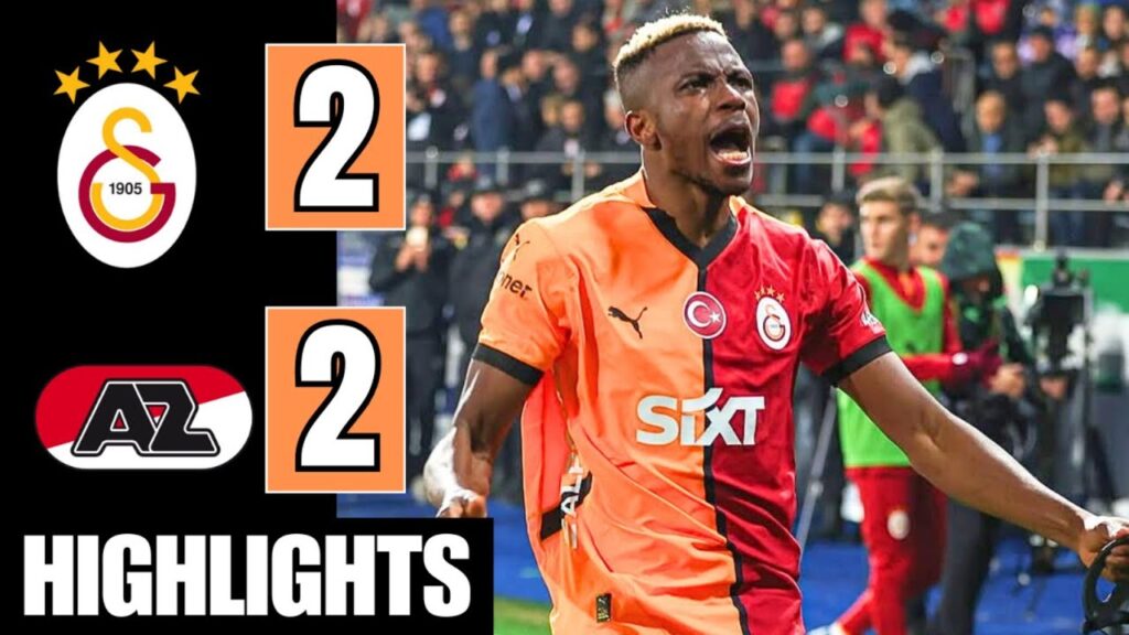 Galatasaray vs AZ Alkmaar 2-2 [Agg. 3-6] EXTENDED HIGHLIGHTS | Osimhen Goal | Europa League 2024/25