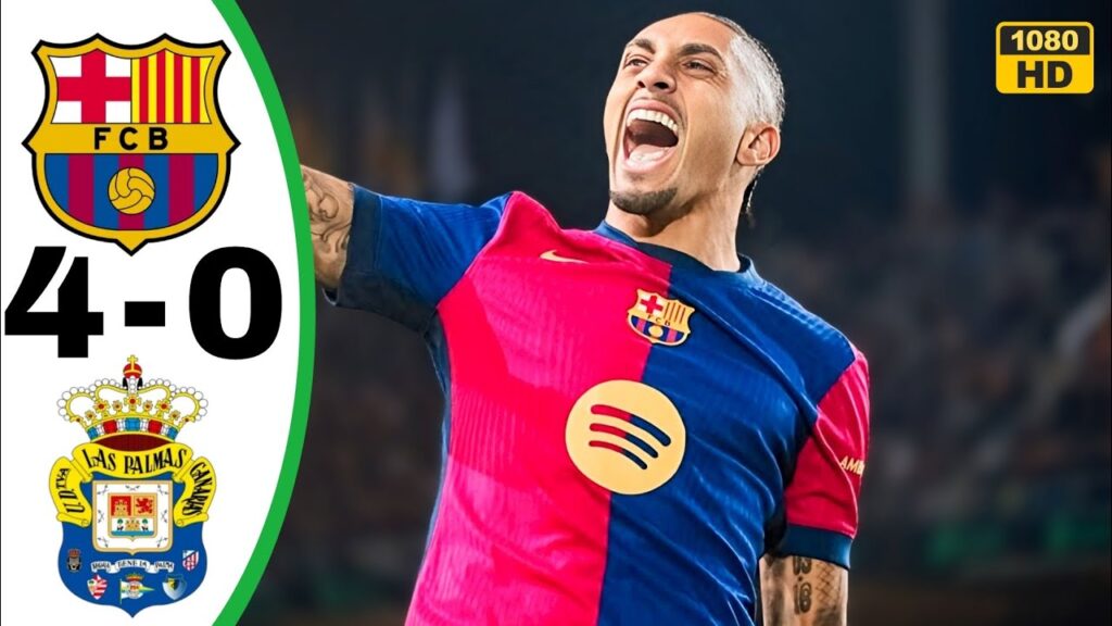 Barcelona vs Las Palmas 4-0 - All Goals & Highlights - 2025