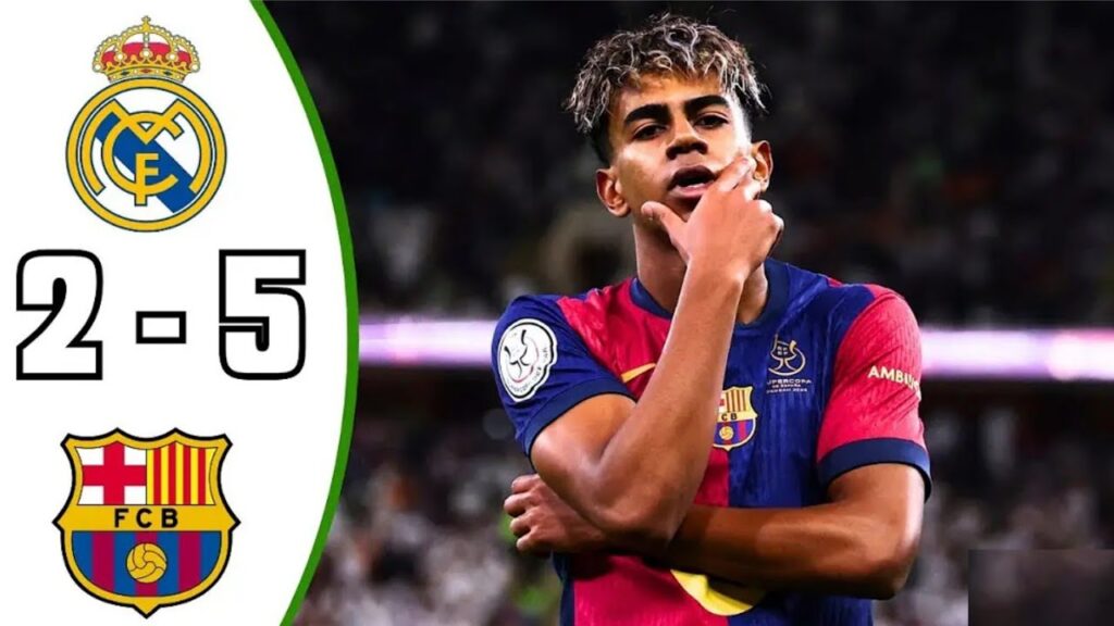 Barcelona vs Real Madrid 5-2 ~ Highlights And Goals 2025 ~ Bola Tadi Malam