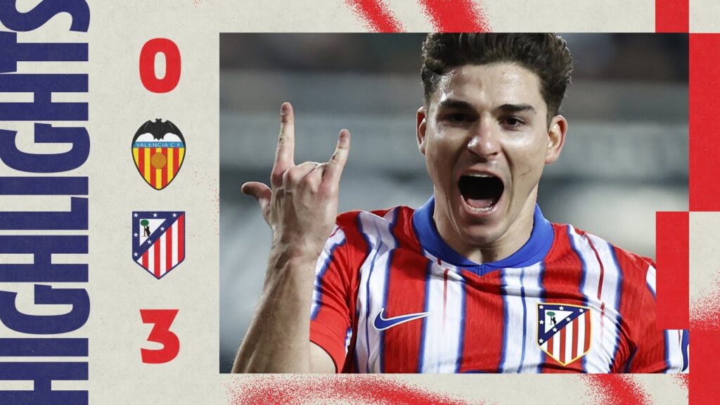 HIGHLIGHTS | Valencia 0-3 Atlético de Madrid | ⚽ Julián Alvarez (2) & Correa | 24/25 LaLiga - MD25