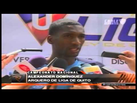 Alexander Domínguez, arquero de Liga de Quito