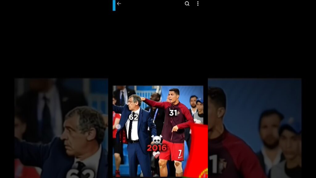 Ronaldo × Fernando santos☠️❤️#football