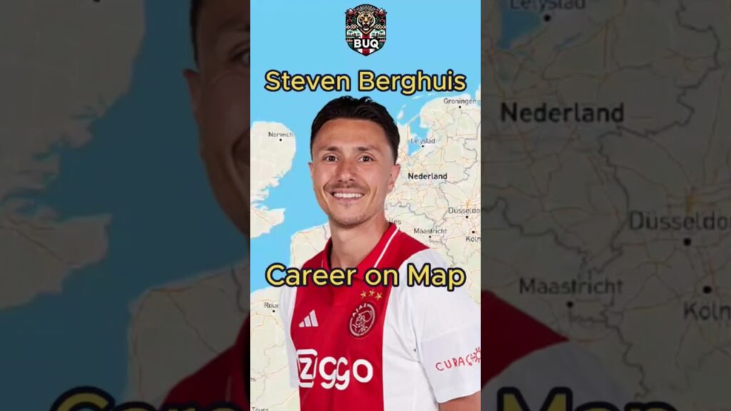 Steven Berghuis 🇳🇱 • Career on Map 🌍 • #berghuis #ajax #afcajax #voetbal #eredivisie #viraal