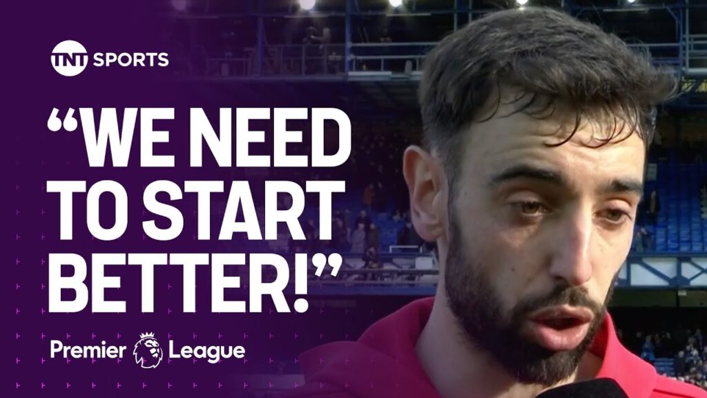 Everton 2-2 Man United: Bruno Fernandes reacts after starring role in Goodison Park fightback 💪