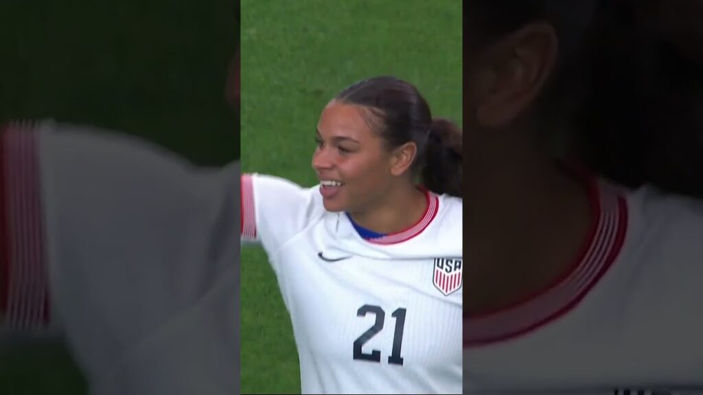 Michelle Cooper's first international goal 🇺🇸