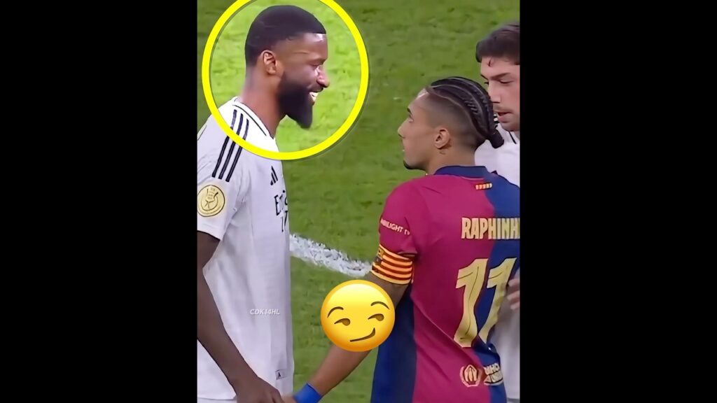 Raphinha vs Rudiger👿