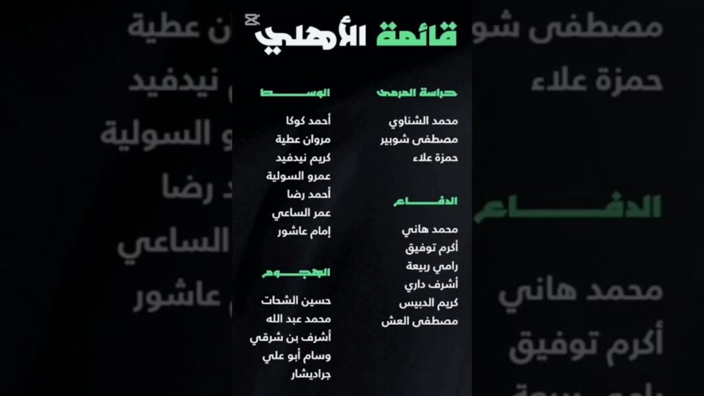 تواجد أشرف بن شرقي.. قائمة الأهلي لمواجهة الزمالك 🔴🦅