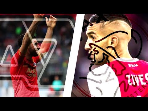 Hakim ZIYECH (Ajax Amsterdam) vs./ Alireza JAHANBAKHSH (AZ Alkmaar) | 2017/18 Season
