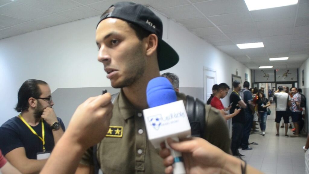 تصريح لرياضة العرب :لاعب  الترجي الرياضي التونسي منتصر الطالبي