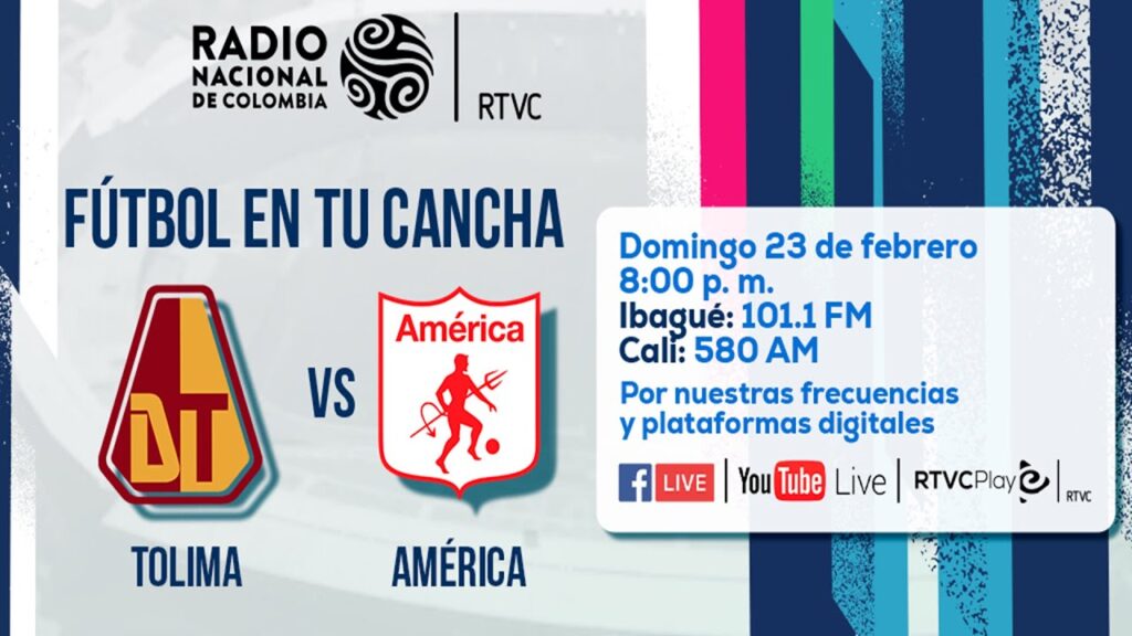 #EnVivo 🔴⚽ ¡Que ruede la pelota! Tolima 🆚 América en #FútbolEnTuCancha.