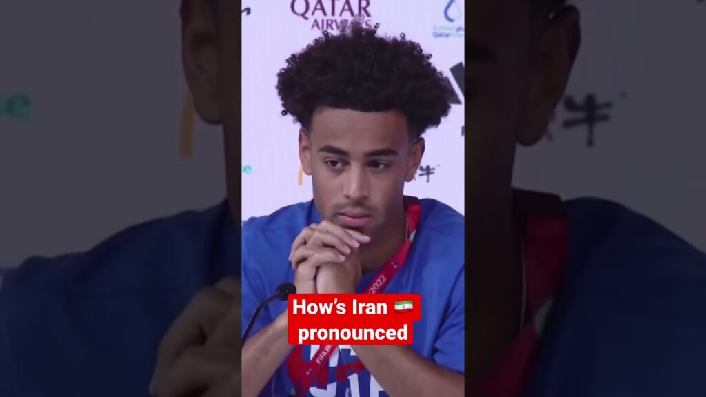 Tyler Adams Apologized over the Pronunciation of IRAN 🇮🇷
