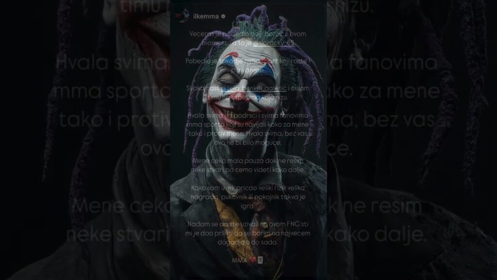 POSLE MEČA JOKER ILIĆ