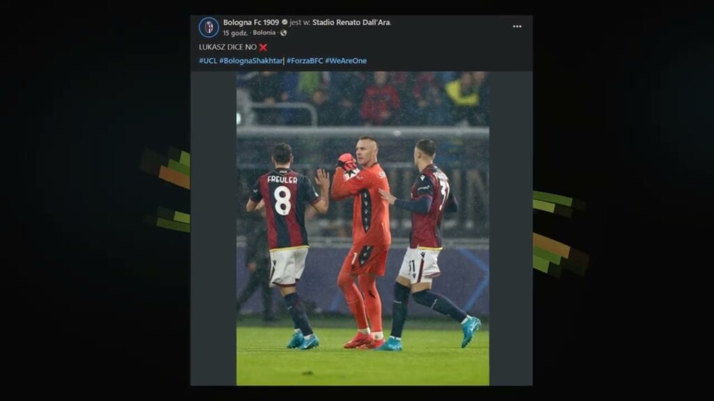 Skorupski bohaterem meczu Bologna - Szachtiar