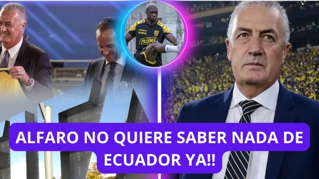 URGENTE! GUSTAVO ALFARO vuelve a DEMANDAR a la FEF ante TAS|    FELIPE CAICEDO esta RECUPERADO