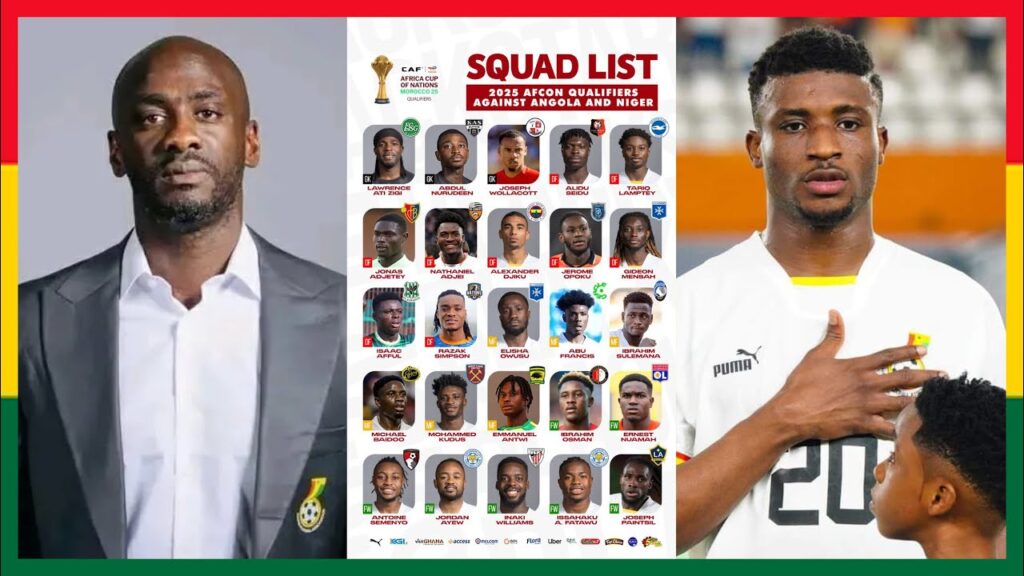 GOOD NEWS, OTTO ADDO CALL-UPS, BLACK STARS 26 MAN SQUAD ( MIDFIELDERS) FOR 2026 WORLD CUP VS CHAD
