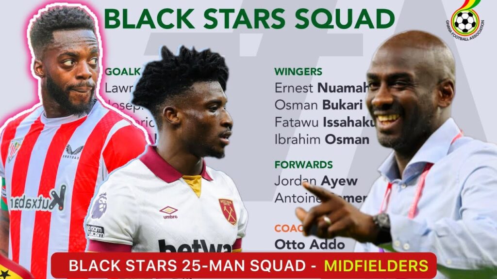 BLACK STARS FEASIBLE 25-MAN SQUAD - 5 MIDFIELDERS…INAKI GOAL & ASSIST…KUDUS PRAISED…ATI-ZIGI & MORE