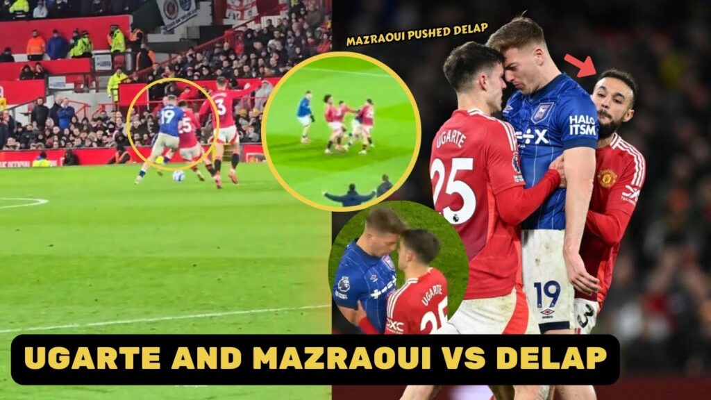 Noussair Mazraoui defends Manuel Ugarte in heated confrontation with Liam Delap