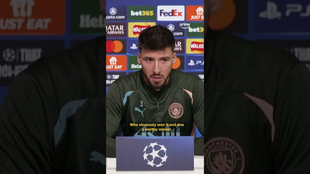 Ruben Dias is very unbothered about Real Madrid's reaction to Rodri winning the Ballon d'Or!