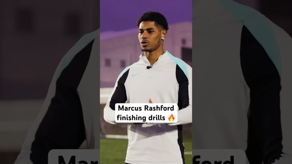 Pure precision 🔥 Marcus Rashford takes us through a finishing drill to always beat the ‘keeper 👀