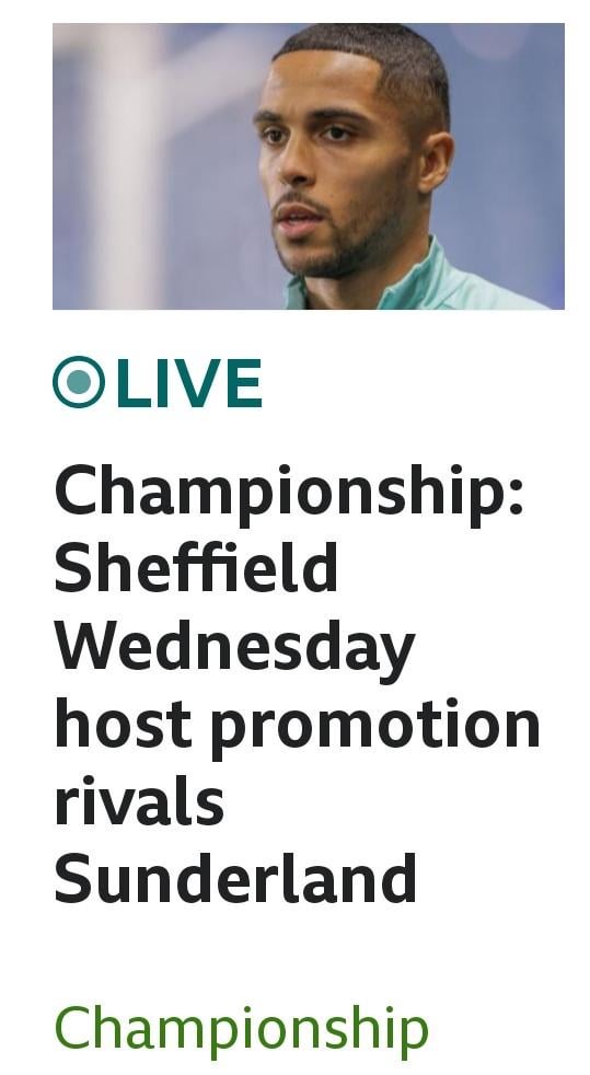 Sheffield Wednesday host what now?
