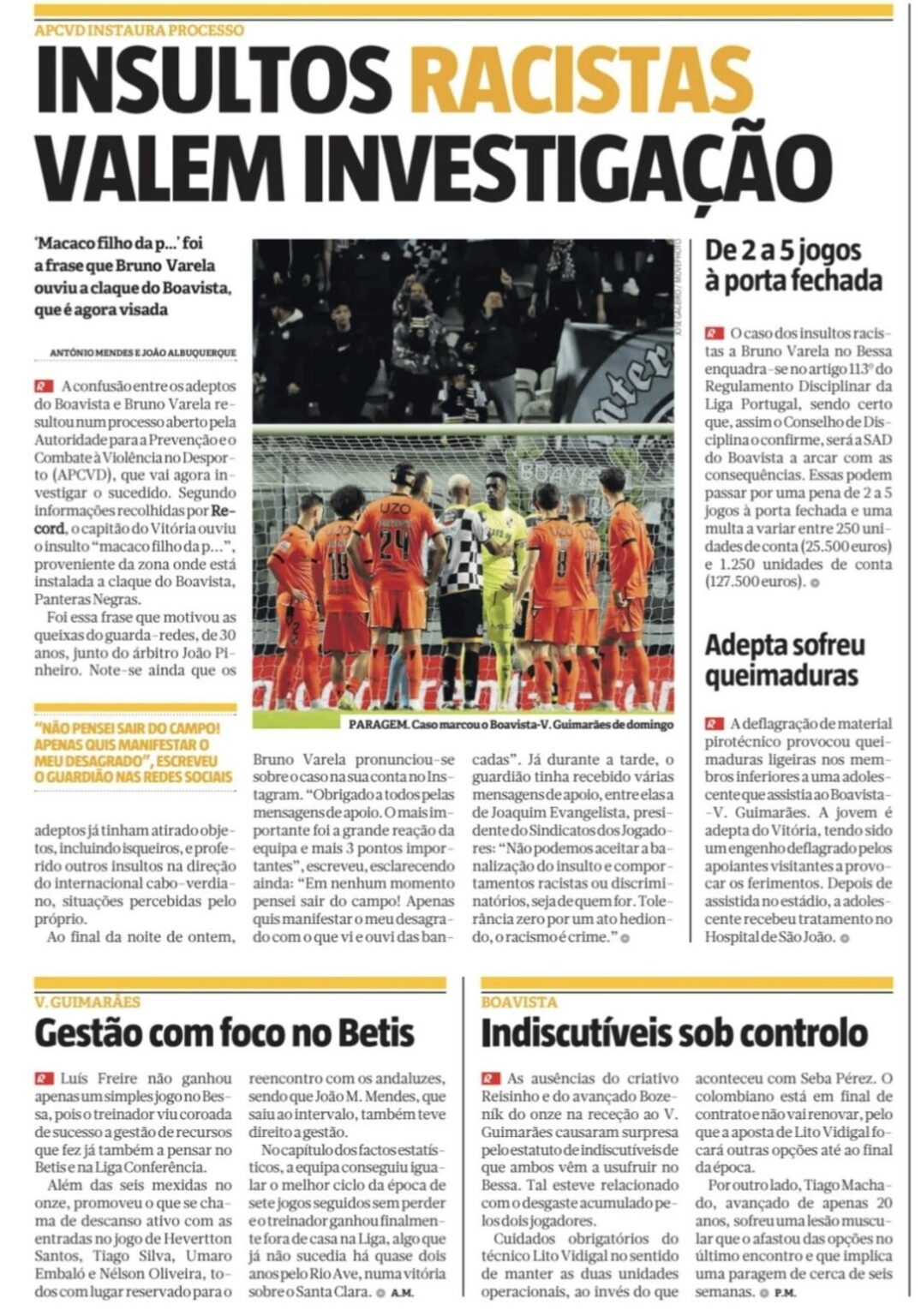 Boavista na imprensa desportiva - 11/03/2025