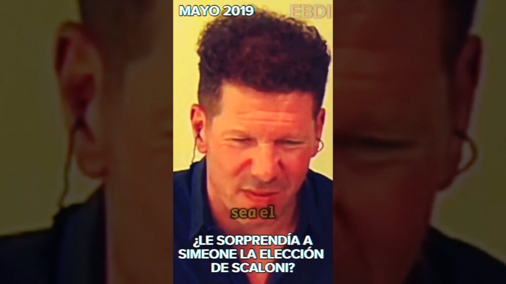 🤯SIMEONE y su PROFECÍA HISTÓRICA con SCALONI en 2019 #argentina #copaamerica #mundial #futbol