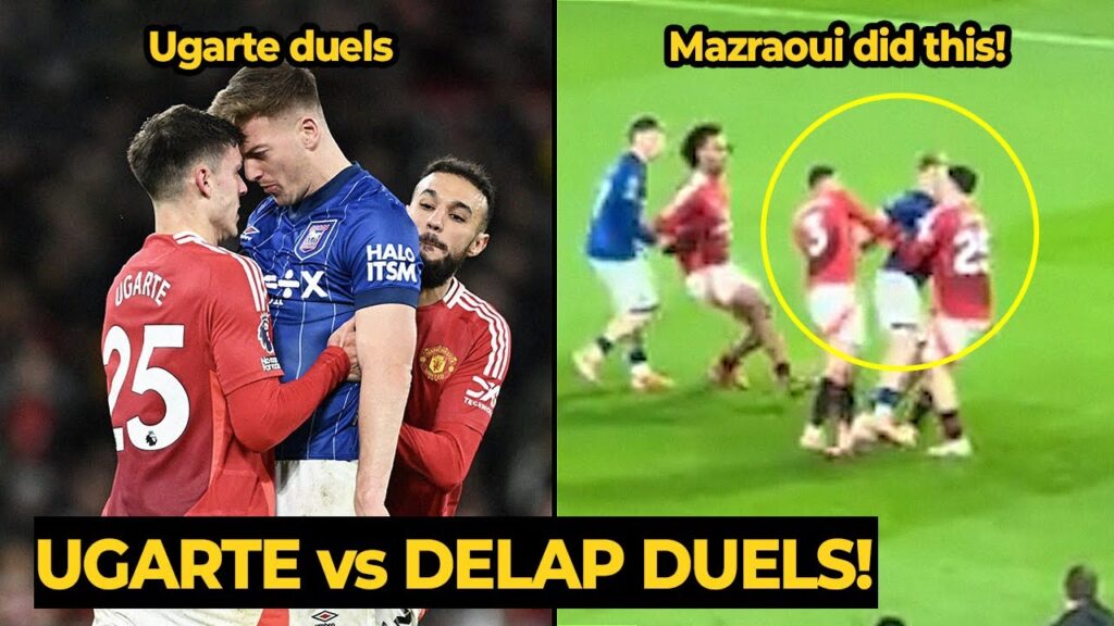 Ugarte had CRAZY DUELS with Liam Delap, but look at what Mazraoui and Zirkzee did... | Man Utd News