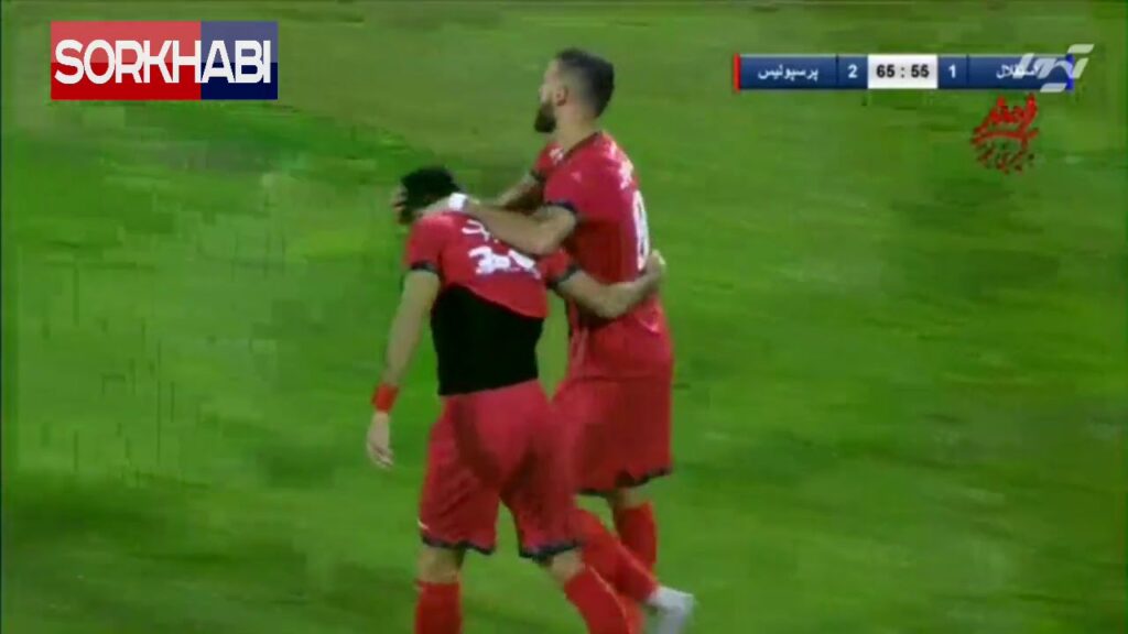گل دوم پرسپولیس به استقلال - کار تیمی خوب و ضربه تمام کننده وحید امیری