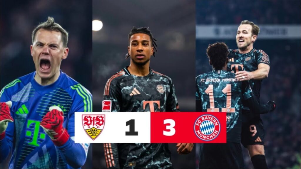 VFB Stuttgart vs. Bayern München 1-3 & Highlights Tore & Olise , Goretzka , Coman Goals vs Stuttgart