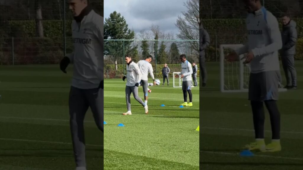 CRISTIAN ROMERO: The Spurs Defender Training on the Grass