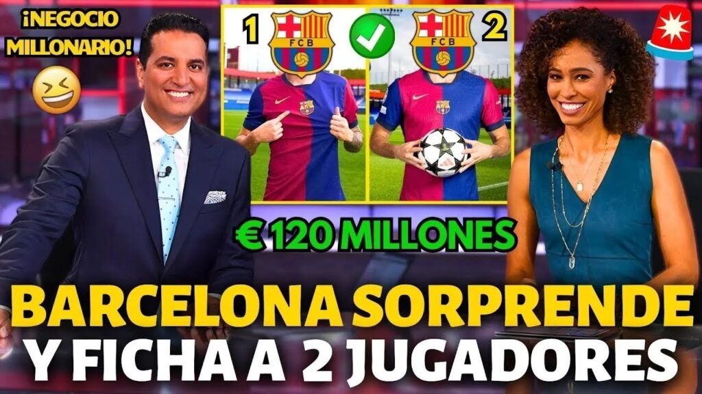 🚨OFICIAL✅ EXCELENTE NOTICIA!¡BARCELONA SORPRENDE Y FICHA A 2 JUGADORES!¡NOTICIAS DEL BARCELONA HOY!